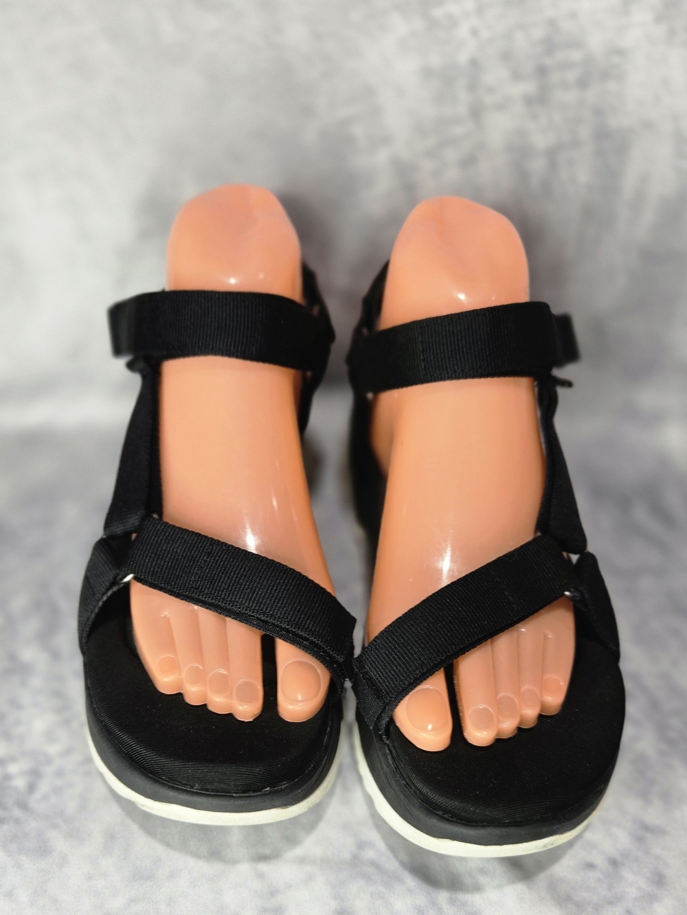 TEVA JADITO UNIVERSAL FLATFORM PLATFORM FOAM STRAPPY SANDALS,